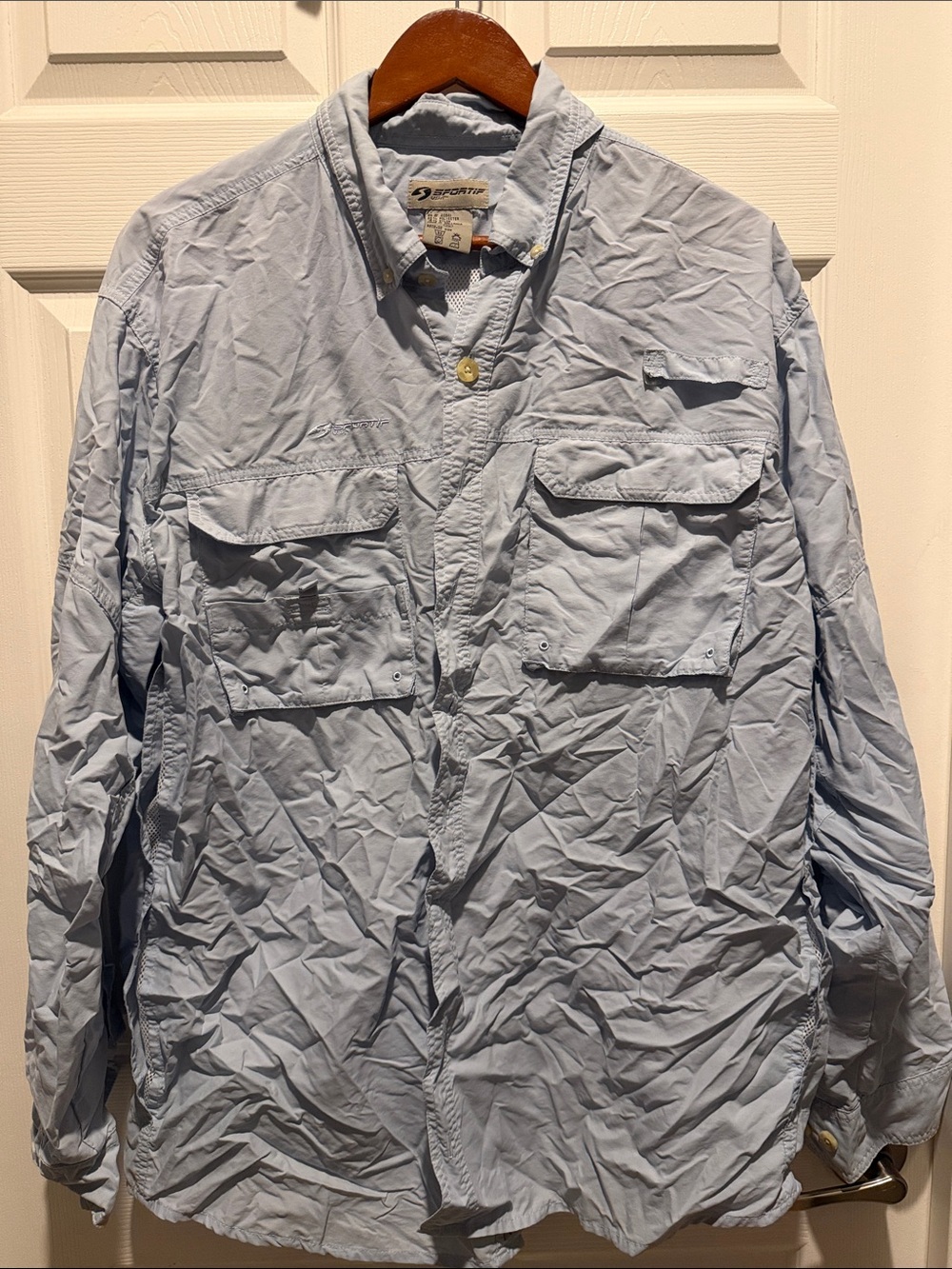 Sport-Tek Light Blue Men's Utility Shirt Jacket